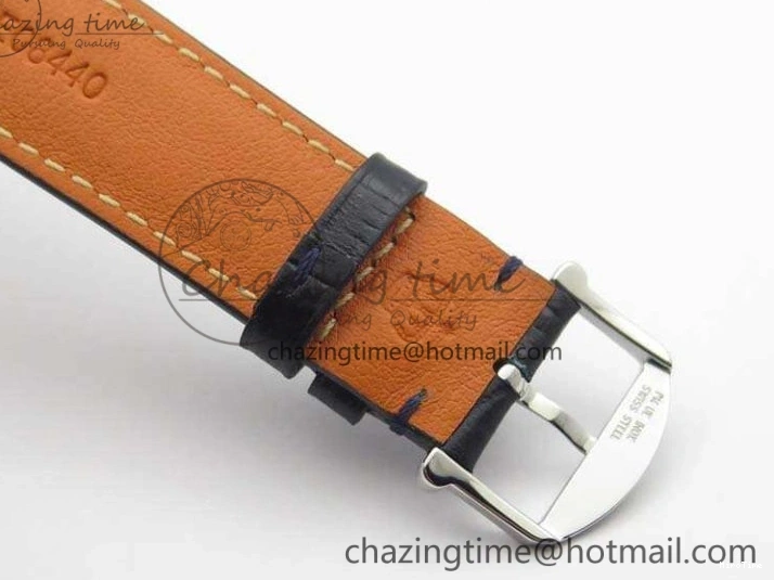 MIROTIME 0714 MoistureWicking Da Vinci IW356601 SS MKF 1:1 Best Edition Blue Dial On Black Leather Strap A 7233